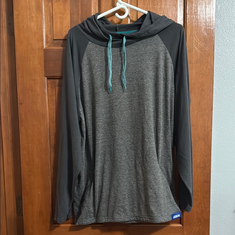 Jason Wu Gray and Teal Hoodie
